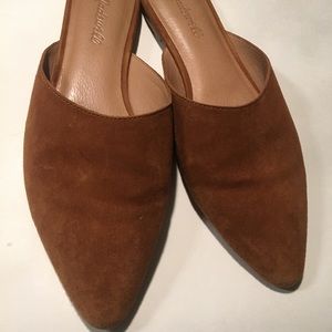 Madewell Brown Suede Mules